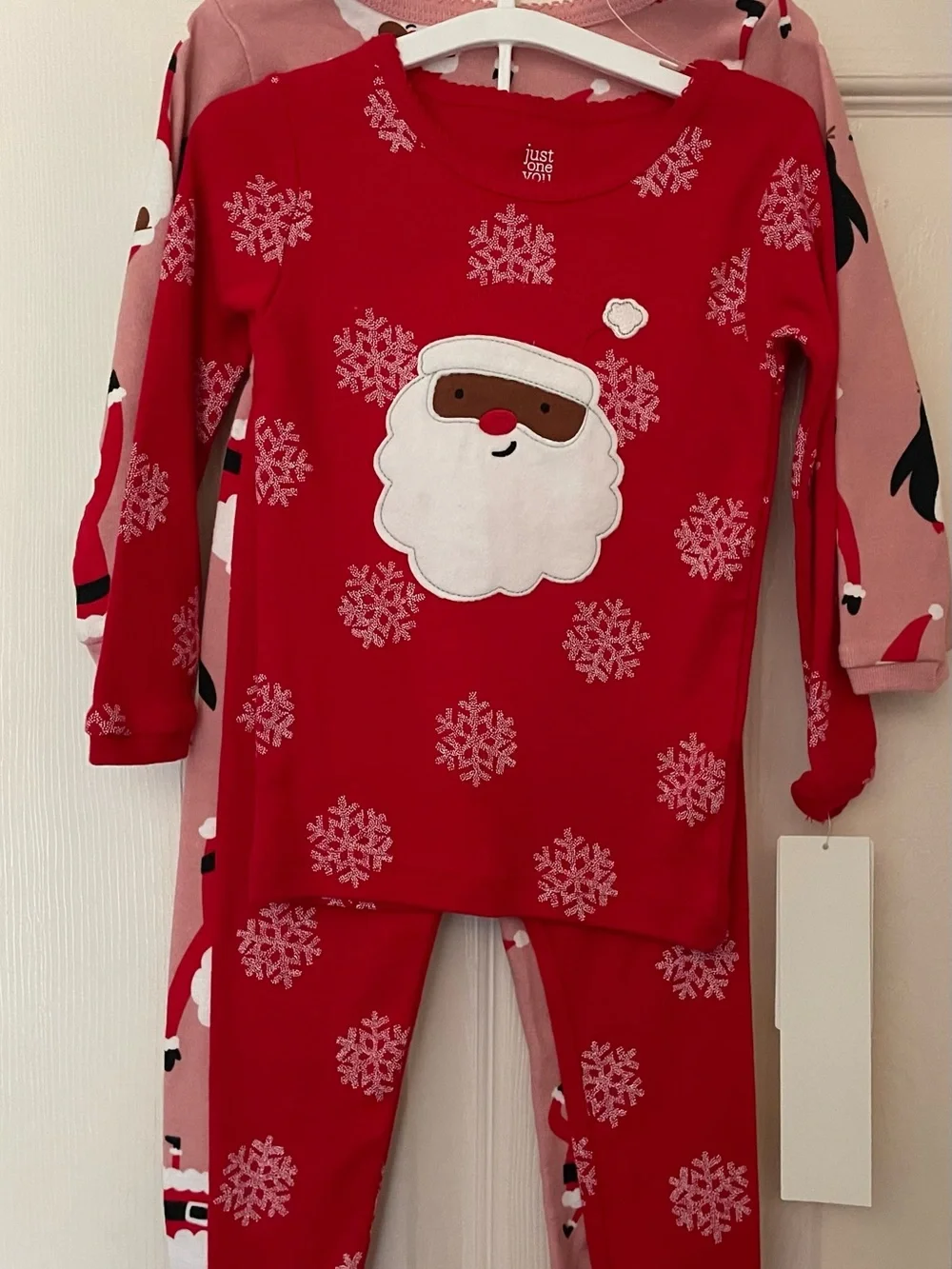 Carter's Red Santa Snowflake 18mon  Pajama Set girls 2pair NWT